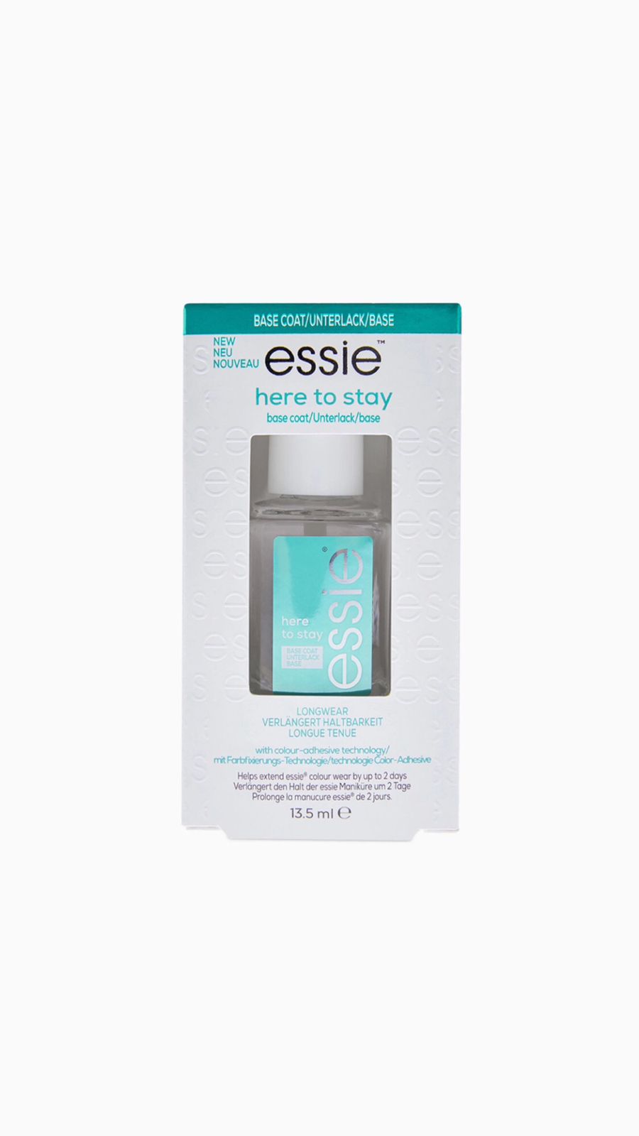 ESSIE HERE TO STAY LONGWEAR BASE COAT 13.5ml إيسي صبغ اضافر علوي